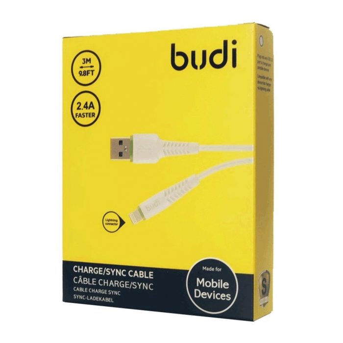 Budi Charge Sync Cable 3 M Lightning 1