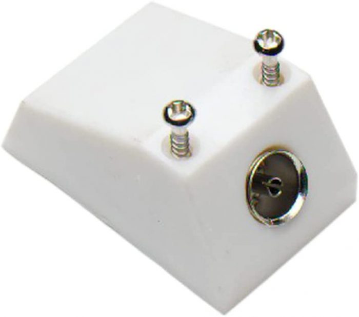 Co-Axial TV Aerial Surface Fixing Single Socket