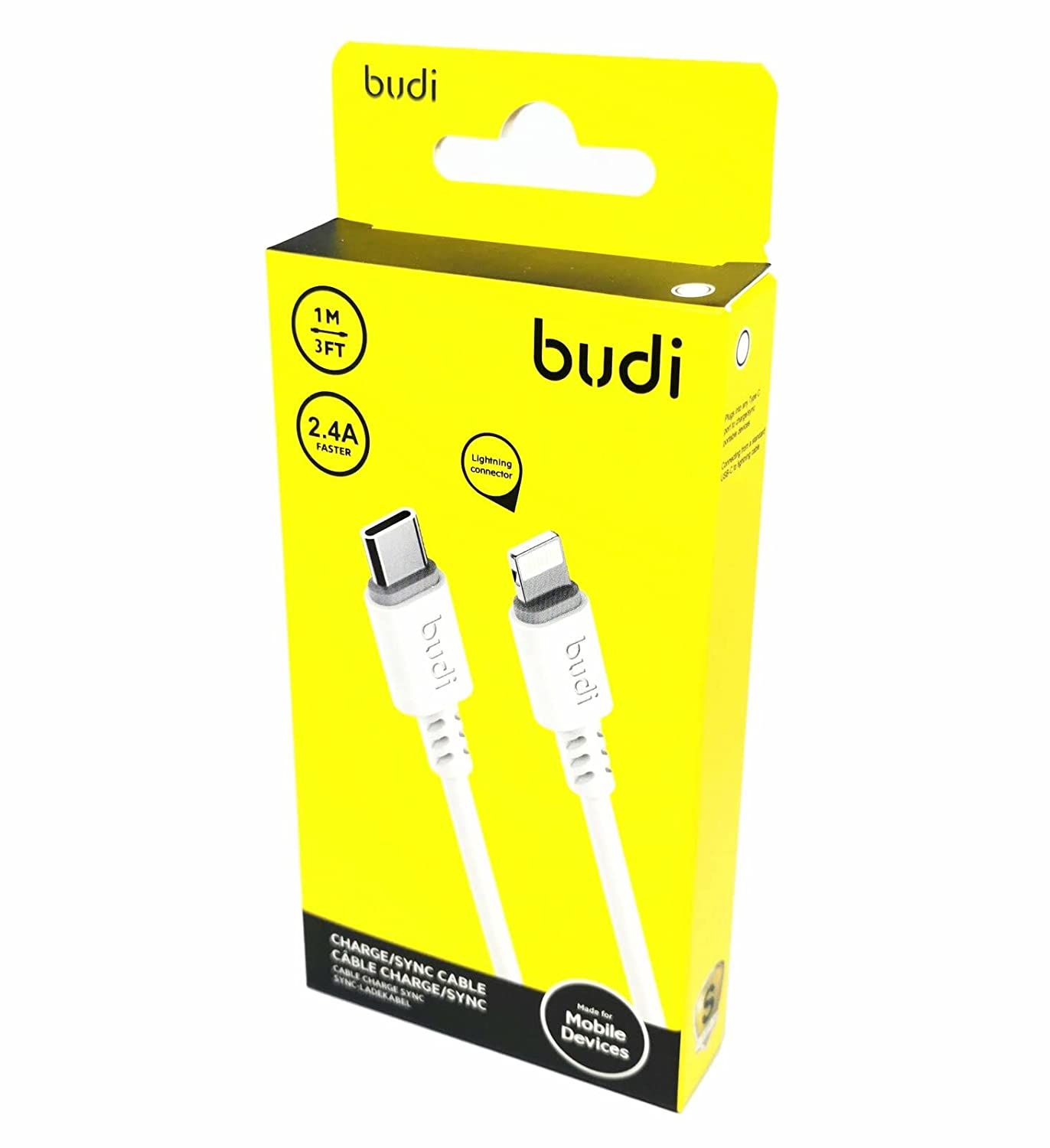 Cable Budi Type-C Lightning